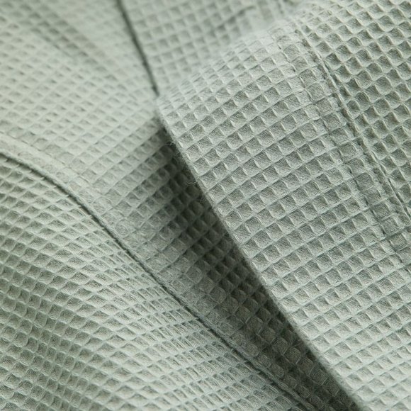 H&M Light Sage Green Waffled S/M Bathrobe - Picture 2 of 2